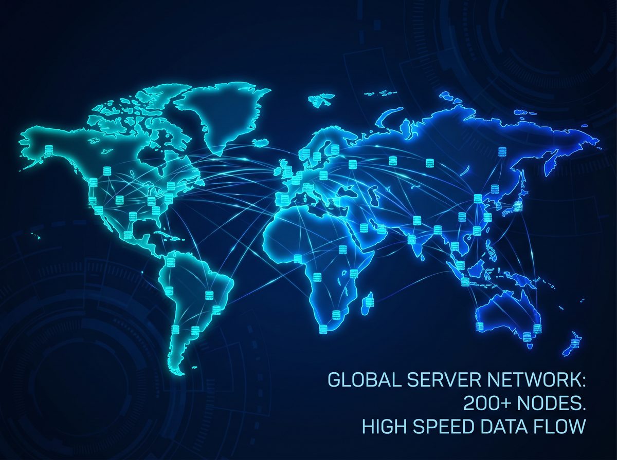 俄服加速器全球服务器节点分布图